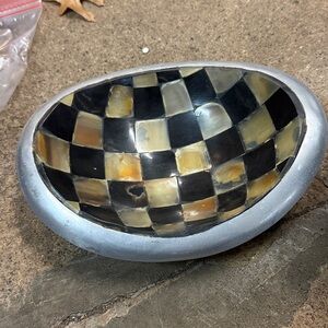 Vintage Julie Knight Checkered Bowl